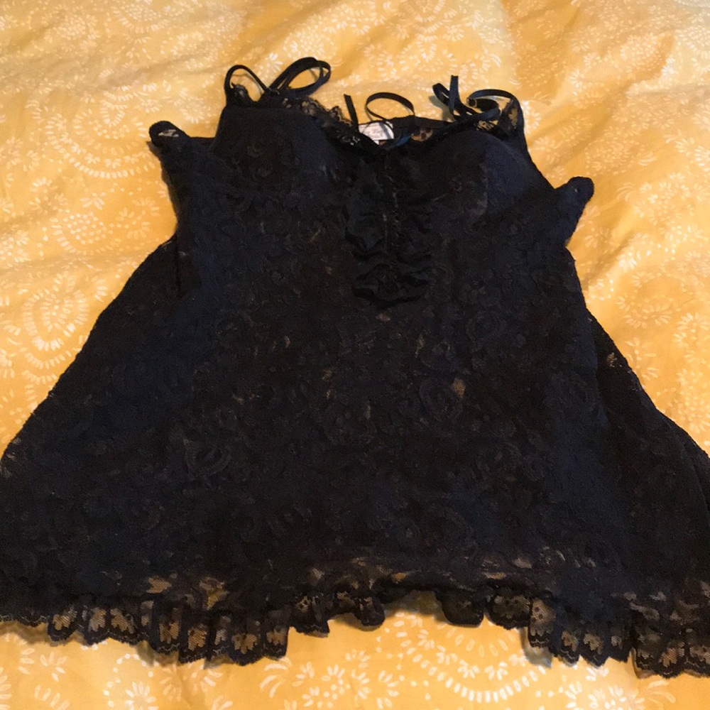 Lingerie. Black. Large